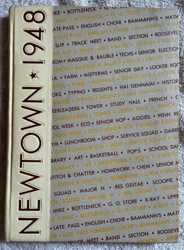 1948 Newtown High school yearbook Elmhurst Queens New York vintage old January