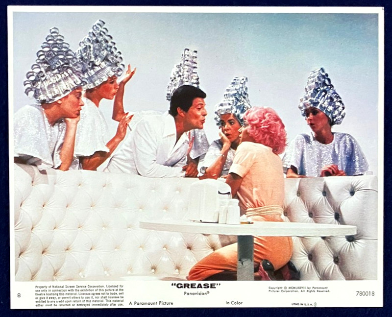 GREASE Original Movie Lobby Card 1978 Frankie Avalon Pink Ladies Musical