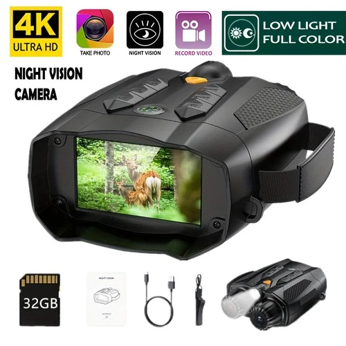Binoculares de visión nocturna 4K, gafas de visión nocturna infrarrojas. neuvo.