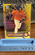 2022 Bowman Chrome Prospects Pedro Leon Yellow Mini-Diamond Refractor /75 BCP115