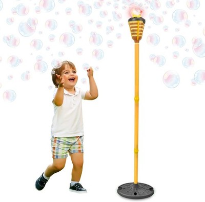 Tiki Torch Bubbler - Easter Bubble Machine with Lights and Music, Bubble Blower
