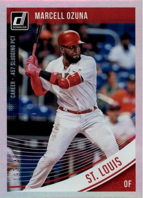 2018 Donruss Career Stat Line Variations #134 Marcell Ozuna /457 - BB