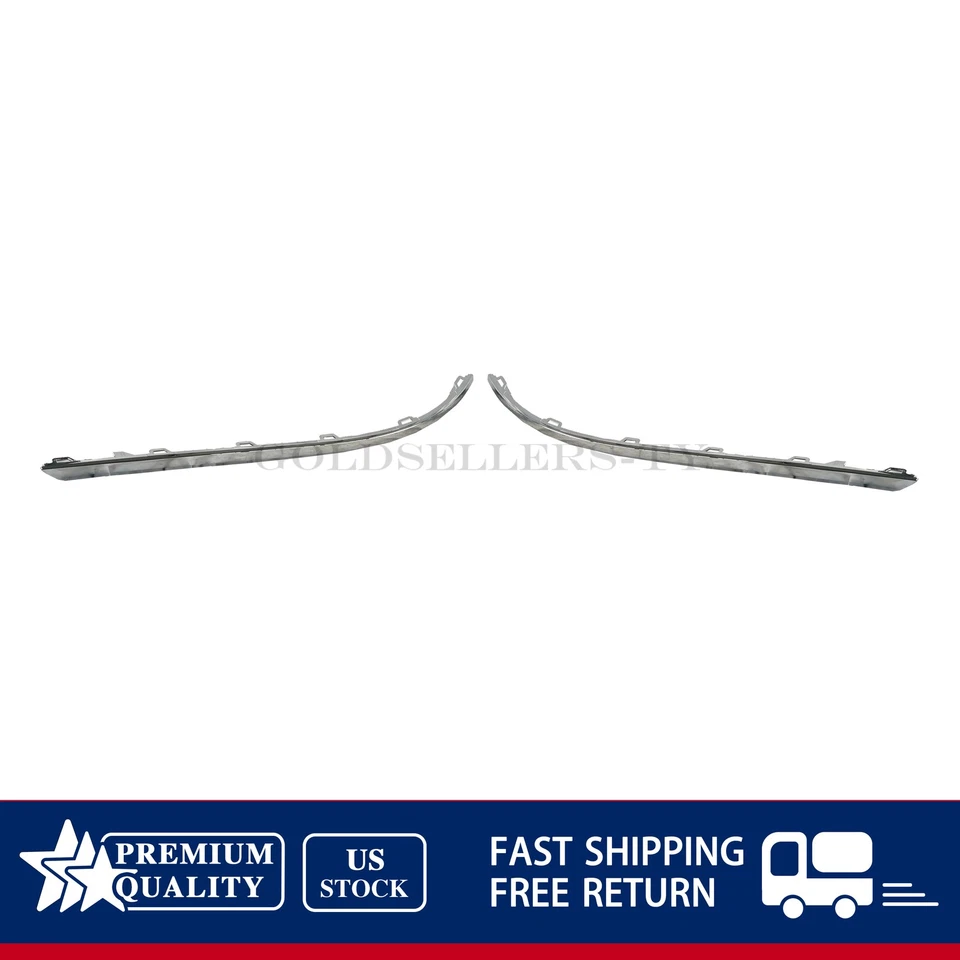 NEW Rear Left & Right Bumper Chrome Molding Trim For 16-19 Volkswagen Passat Foto 4 de 4