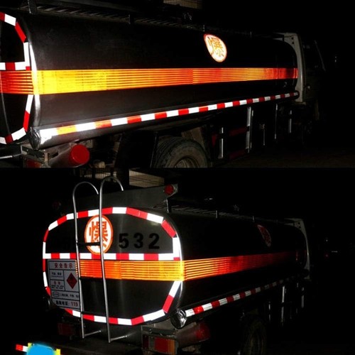 Nastro riflettente DOT C2 nastro di sicurezza rimorchio veicolo camion camper impermeabile 2x150 - Foto 5 di 9
