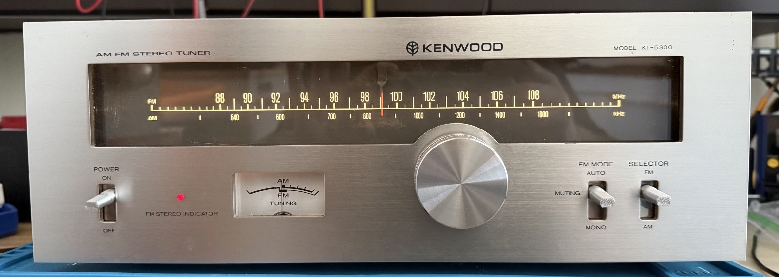 Kenwood KT-5300 AM / FM Stereo Tuner Vintage Fully Tested Functional