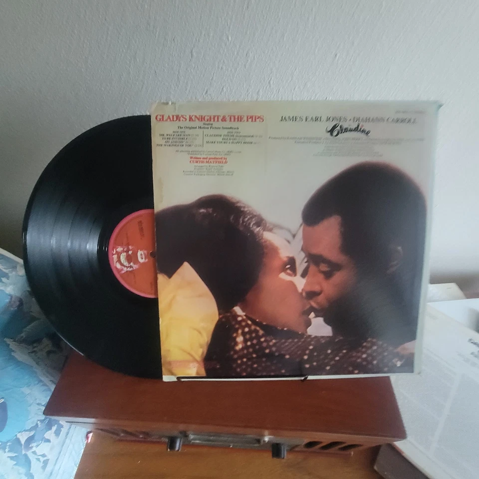 CLAUDINE саундтрек OST LP BUDDAH Gladys рыцарь и Pips Bell звук VG + - Изображение 2 из 2