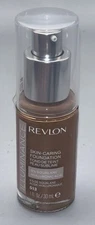 Revlon Illuminance Skin-Caring Liquid Foundation Medium Coverage 513 Brown Suede