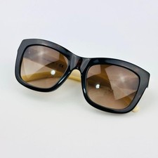 Tory Burch Cat Eye Sunglasses Black/Brown Logo Accessories
