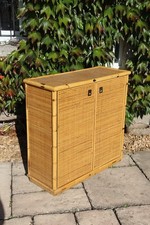 Buffet 2 portes en rotin par Dalvera, 1970 époque vintage
