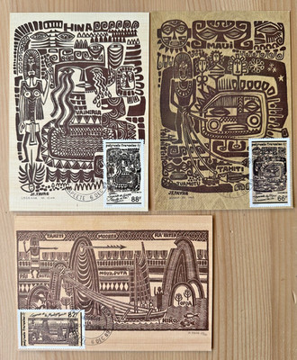 Postkarten * Die Legende von Maui Erster Tag * 3er Set * 1989