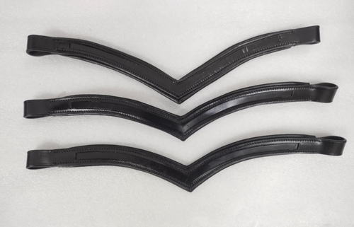 Lot 10 x 1 bandeau cheval cuir canal vide toutes tailles et formes (12 et 14 mm) - Photo 13/20