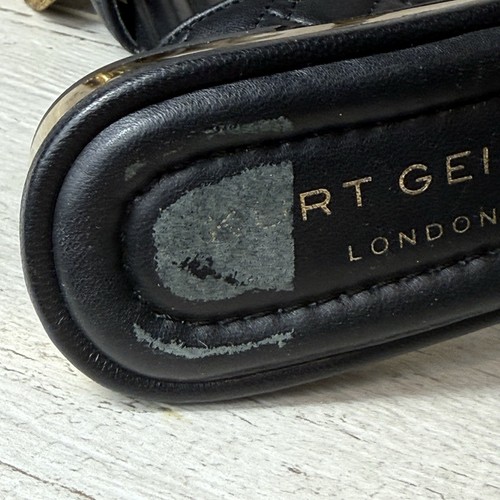 KURT GEIGER Mayfair Black Quilted Leather Ankle Strap SANDALS Black NEW Size 36 - Picture 14 of 14