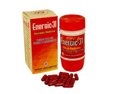 Energic-31| 80 CAPSULES| AYURVEDIC MEDICINE
