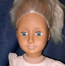 Battat Our Generation 18 Doll Blonde Hair Blue Eyes Pink Eyelet Outfit