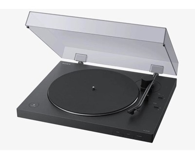 Sony PS-LX310BT Bluetooth Turntable Black 33/45RPM Stereo RCA w/ Dust Cover