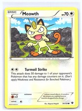 MEOWTH 74/124 FATES COLLIDE POKEMON TCG CARD