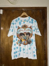 Maglietta Michael Jackson Dangerous World Tour 1992 tinta Winterland bianca