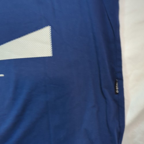 G Star Raw Logo Graphic Shirt Mens Blue Short Sleeve Crew Neck Sustainable - Picture 4 of 9