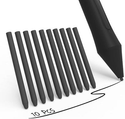 10 Pack Replacement Felt Nibs/Tips for Wacom Pens, Standard Pen Nibs Fit Wacom B