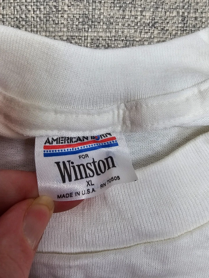 Camisa Copa Winston DE COLECCIÓN Para Hombre XL NASCAR 1992 Dale Earnhardt Nueva Stock Antiguo Años 90 Foto 3 de 4