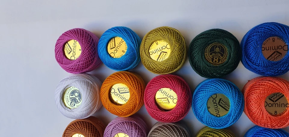 15 Balls Perle Cotton No:8 Embroidery Thread in Assrtd 15 different colours #6 - Image 4 of 4