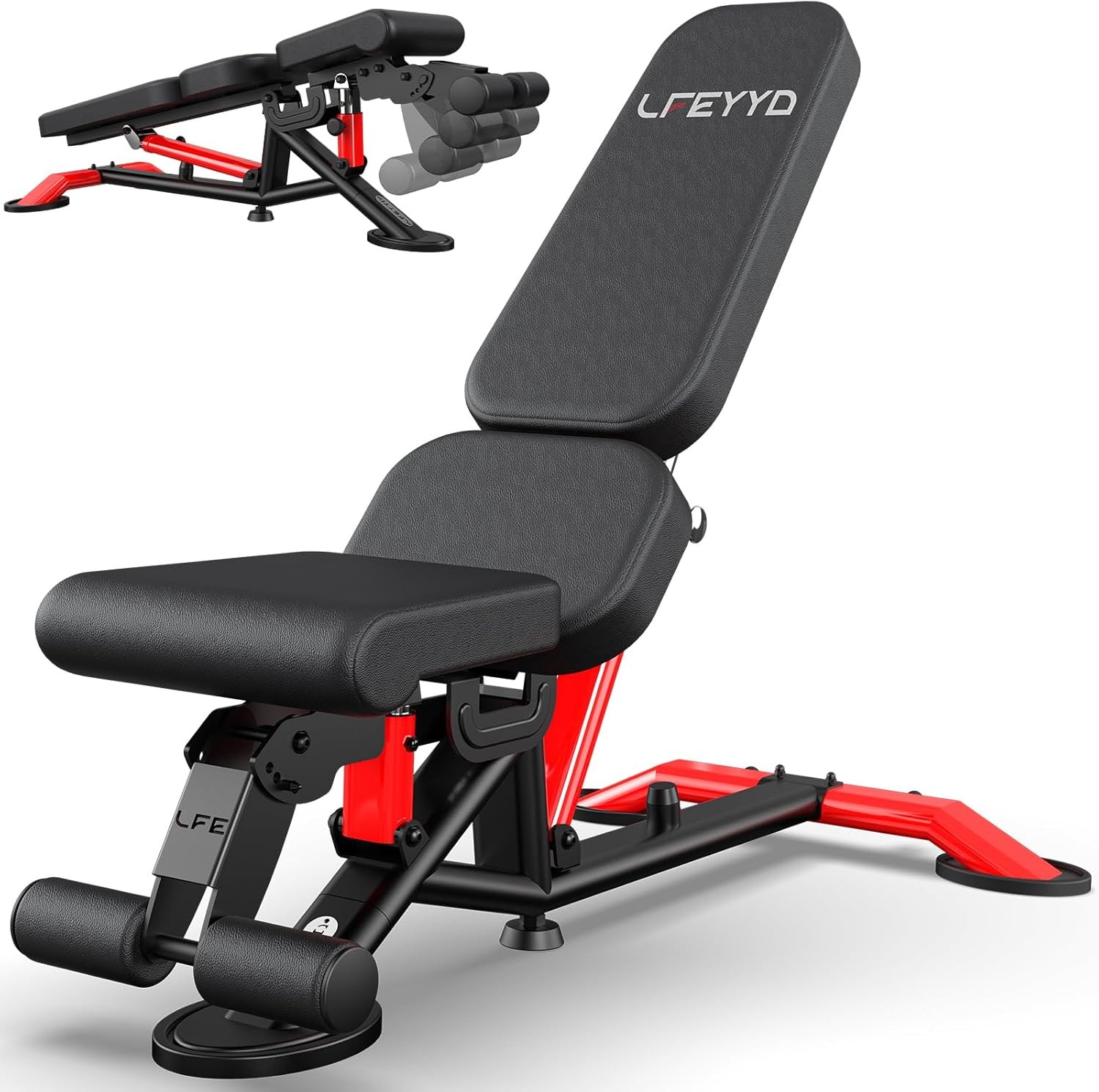 Adjustable Weight Bench Workout Bench for Home Gym 2000Lbs Incline Bench Press