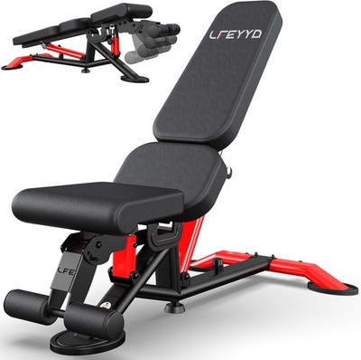 Adjustable Weight Bench Workout Bench for Home Gym 2000Lbs Incline Bench Press