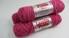3 Skeins Lambs Pride Verigated Strawberry Smoothie Aran Weight Yarn Wool/Mohair