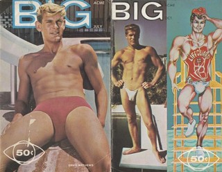 2 Vintage 1963 64 BIG Gay Digest Mags Champion Studio POOR