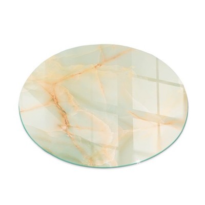 Glas Schutzmatte Für Kaminofen, Robustes Design Abstraktes Marmormuster fi90 cm