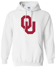 Red West NCAA Oklahoma Sooners Hoodie Sweatshirt - White Large