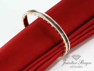 Bvlgari Armreif Offen B-Zero 1 Gr SM Rosegold 750 geschwärzter Stahl Bulgari