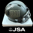 Cam Skattebo Signed Autographed New York Giants Salute To Service Mini Helmet