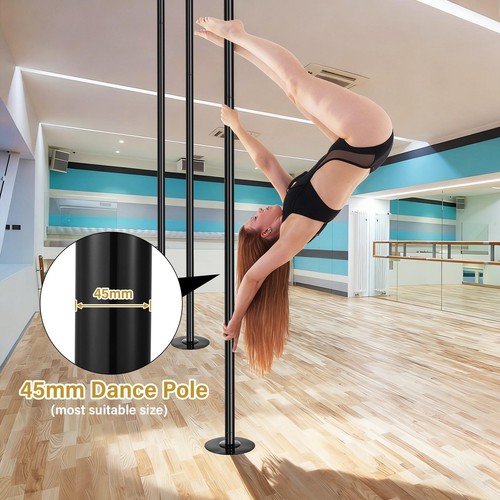 Stripper Dancing Pole Spinning & Static Mode 45mm for Home Portable Removable - Picture 7 of 12