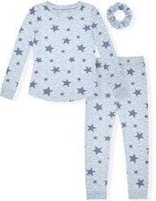 Sleep On It Girls 2-Piece Super Soft Jersey Long Sleeve Pajama Set