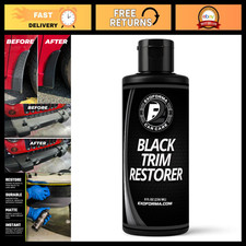Black Trim Restorer - 6 Months Waterproof Dye for Faded Bumpers, Trim  Vinyl -