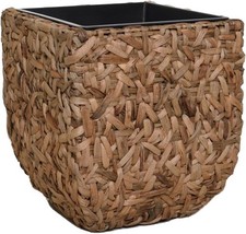 Blumentopf Pflanzkübel WILD Wasserhyazinthe 25x25x30 cm Braun Würfel