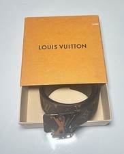New With Box Louis Vuitton LV Initiales Monogram Reversible 40mm Belt Sz 100/40