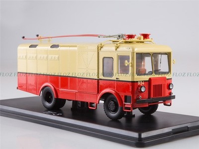Start Scale Models Russia TG-3 Freight Trolleybus Yellow Red 1/43 ABS Pre-built
