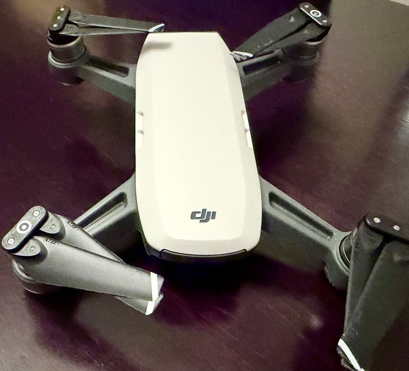 DJI Spark Mini Drone, Alpine White,Drone Only, No Batteries or Remote