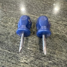 Snap On 2 Pc Stubby Power Blue Screwdriver Set Shd1 Shdp22ir New Snap On 2 Pc Stubby Power Blue Screwdriver Set Shd1 Shdp22ir New