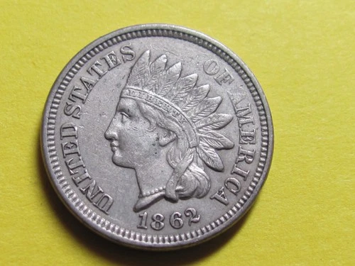 1862 INDIAN HEAD CENT NICE XF/AU CIVIL WAR COIN