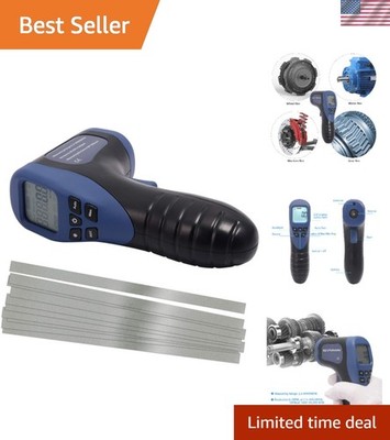 Digital LCD Non-Contact RPM Meter with 10 Reflective Tapes for Accurate Measu...