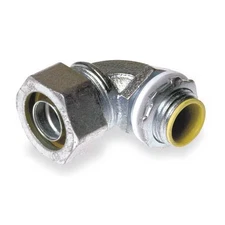 Raco 3556 Conduit Fitting Connector, 4 In, Liquid-Tight, Steel, Electro Zinc
