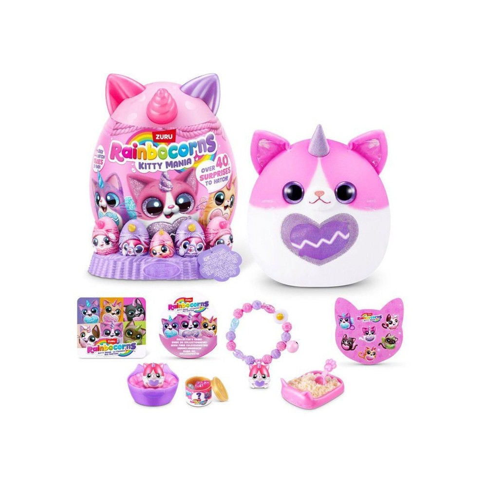 Oeuf surprise Rainbocorns KittyMania ZURU idée cadeau peluche chat pour anniversaire