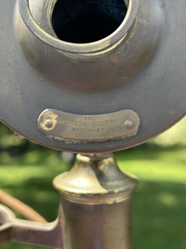 Antique Western Electric Candlestick Telephone Electrified Repurposed TABLE LAMP - Picture 12 of 22