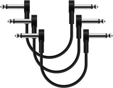 Cavi Patch per Effetti per Chitarra 15Cm Cavetto per Strumenti Musicali 6.35Mm T