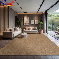 Large Natural Jute Farmhouse Area Rug - 9' x 12'