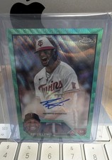 2023 Topps Chrome Update Series - Autographs Royce Lewis #AC-RL Aqua Wave...