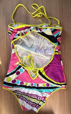 Emilio Pucci Swimsuit One Piece Multicolor Geometric Pattern
